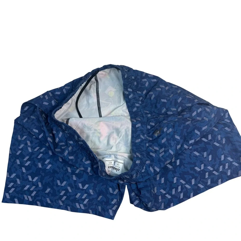 Chubbies Men Blue Geometric Print 5.5